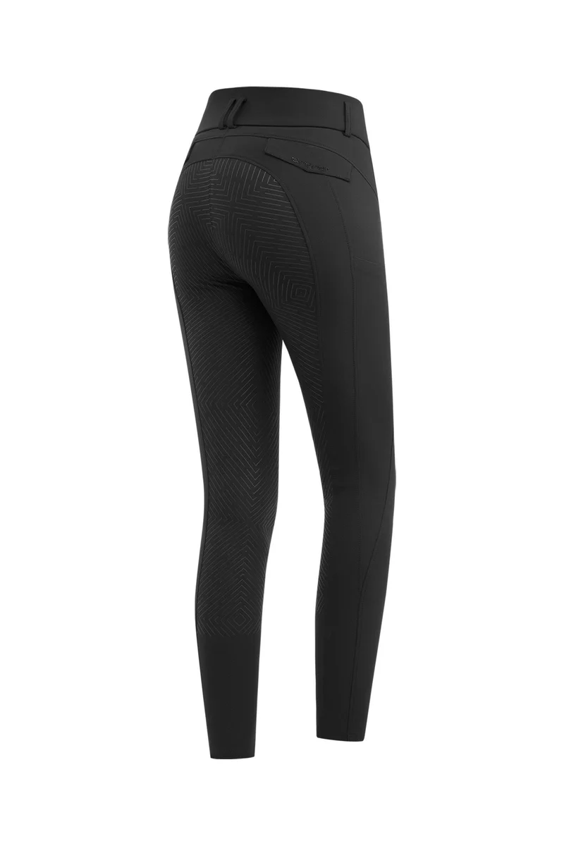 Comfort Ride Glam dames rijbroek met full grip Black 34