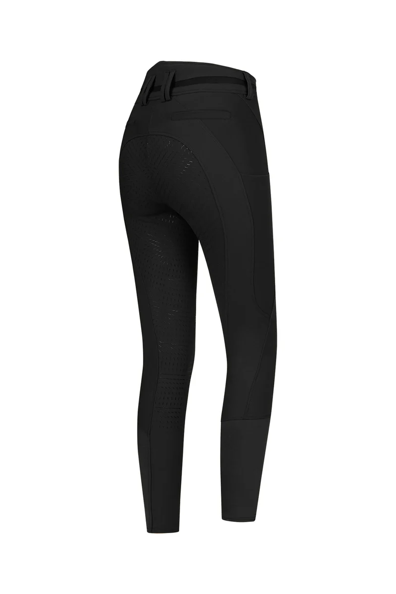 Maja damesrijbroek Glam Curved High Waist Black 36