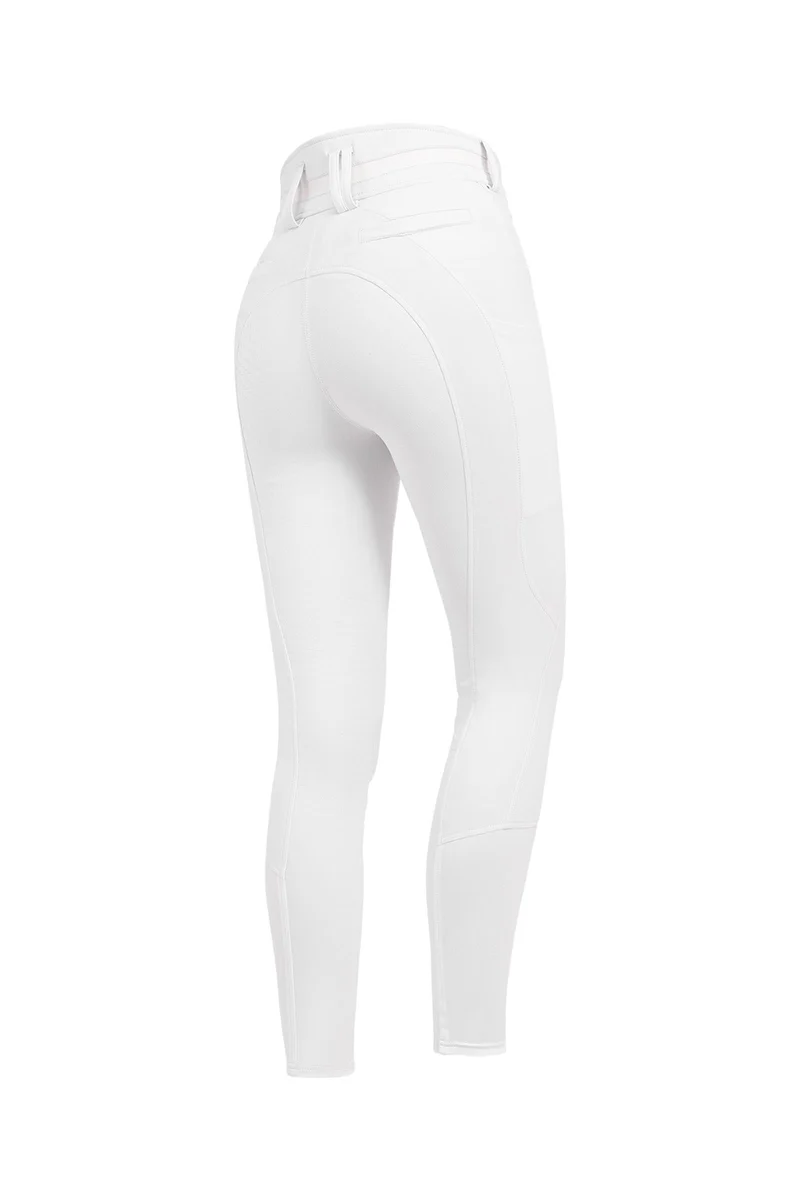 Maja damesrijbroek Glam Curved High Waist White 36