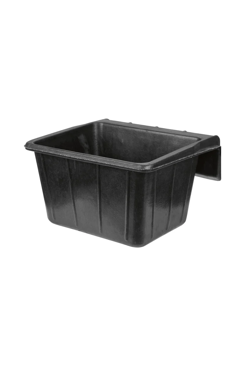 rubberen hangvoerbak, 20 l Black One Size