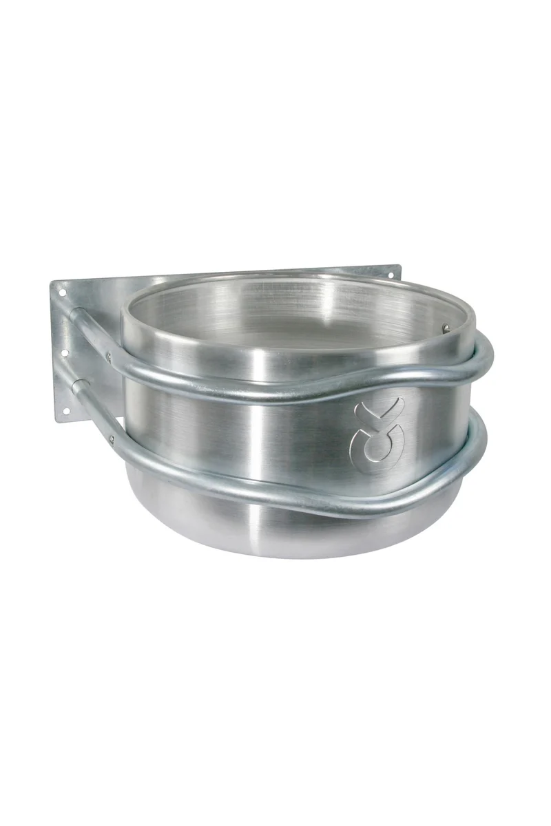 Voerbak aluminium, rond aluminium 18