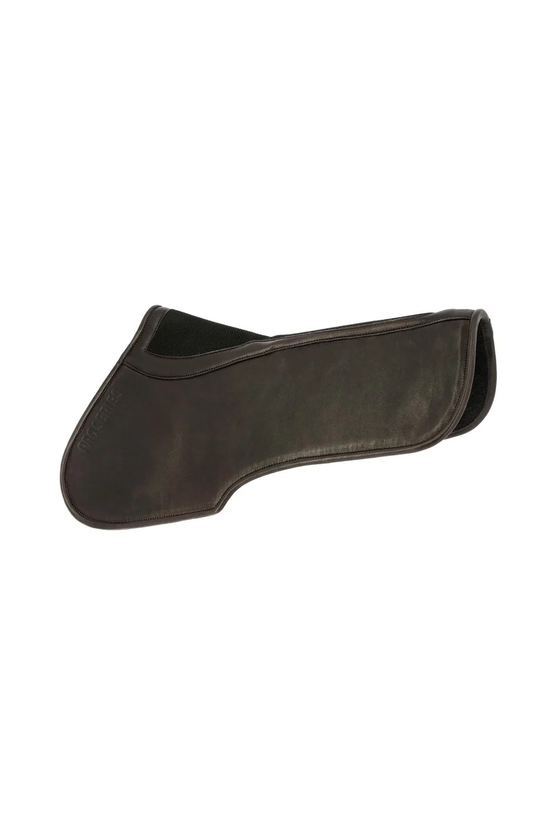 vilten half pad met leren bovenzijde Brown F