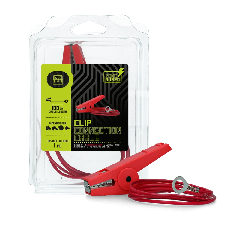Cavo di collegamento con morsetto a coccodrillo ZoneGuard 100 cm