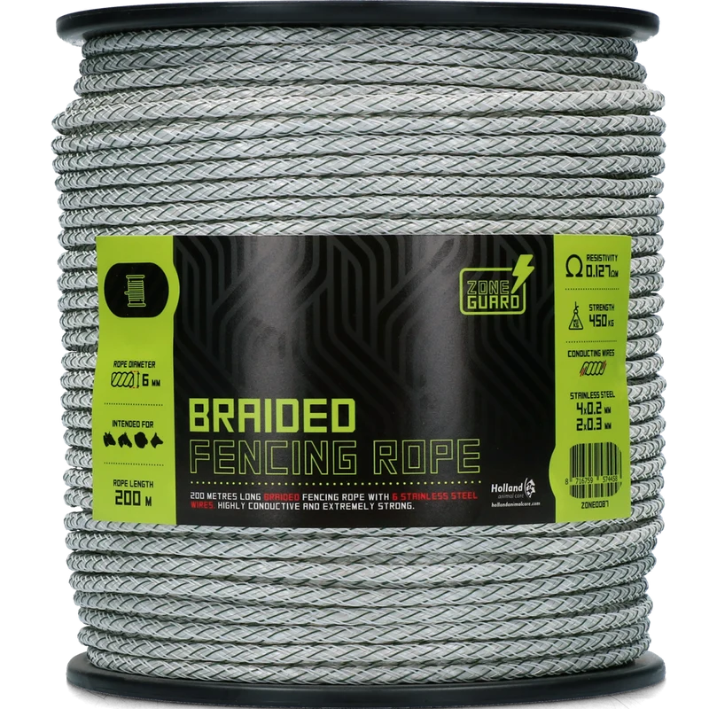 Corda di recinzione intrecciata ZoneGuard 6 mm