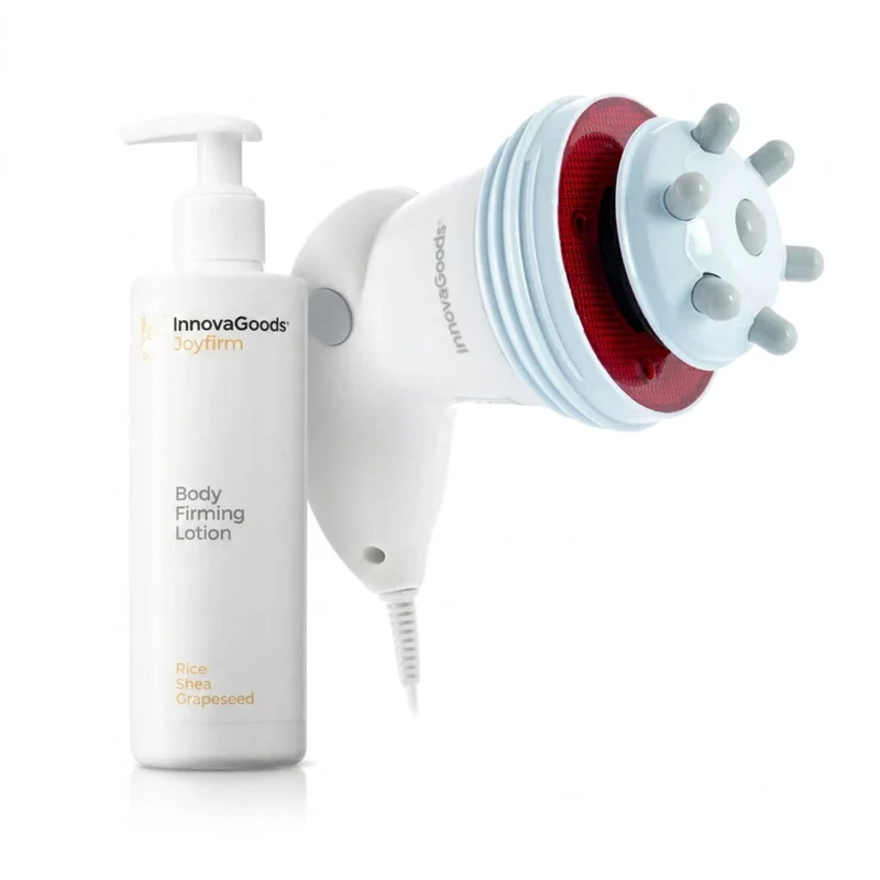 Pack Masajeador Anticelulítico Vibratorio con Infrarrojos 5 en 1 y Loción Corporal Reafirmante InnovaGoods