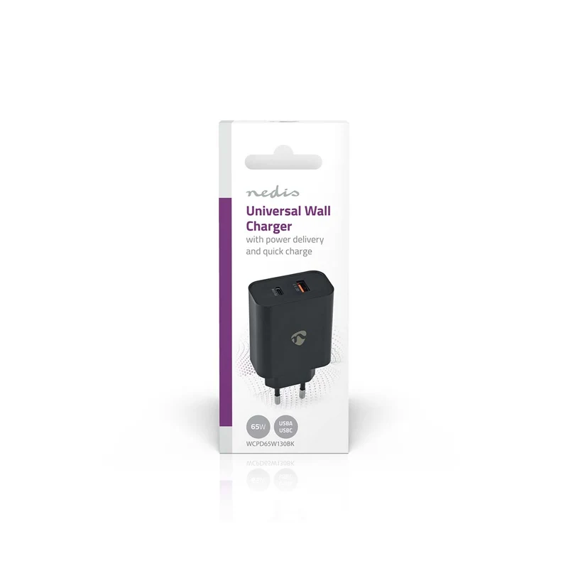 Oplader 65W - 2.0 / 2.25 / 3.25A - Outputs: 2