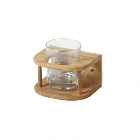 ARC Glazenrek gebogen teak