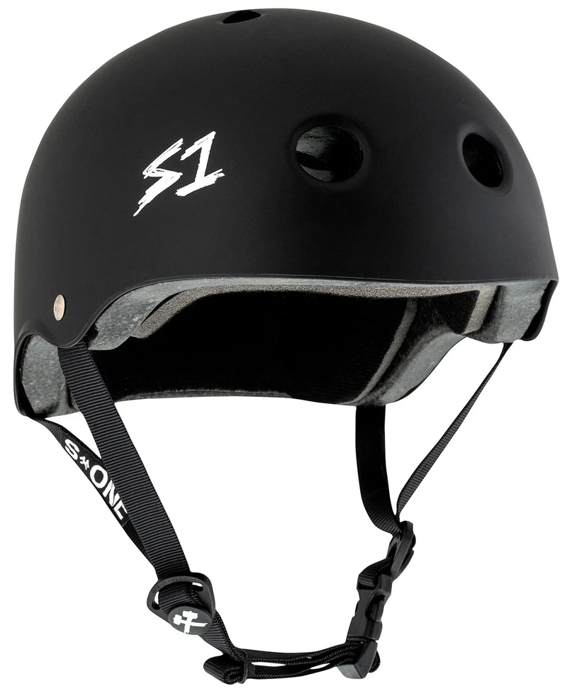 Helmet - S1 Lifer - Black w/ Pink Straps