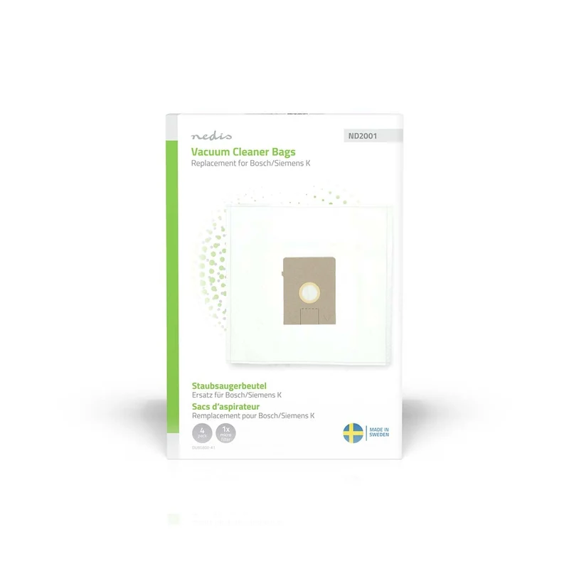 Stofzuigerzak 4 Stuks - Synthetisch - Meest verkocht voor: Bosch / Siemens Arriva - Smiley K