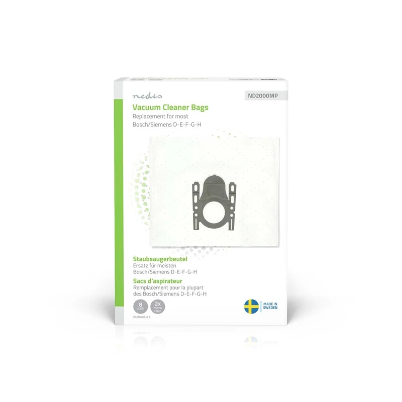 Stofzuigerzak 8 Stuks - Synthetisch - Meest verkocht voor: Bosch / Siemens D - E - F - G - H