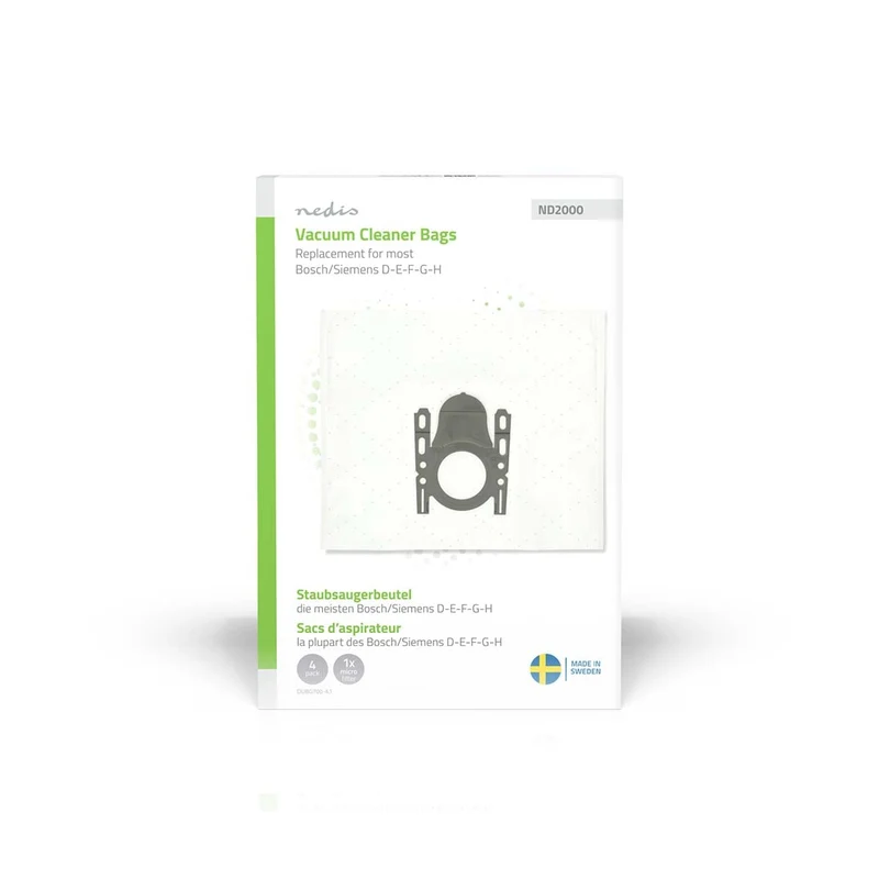 Stofzuigerzak 4 Stuks - Synthetisch - Meest verkocht voor: Bosch / Siemens D - E - F - G - H