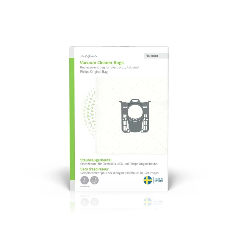 Stofzuigerzak 4 Stuks - Synthetisch - Meest verkocht voor: Replacement for Electrolux, AEG and Philips Original Bag