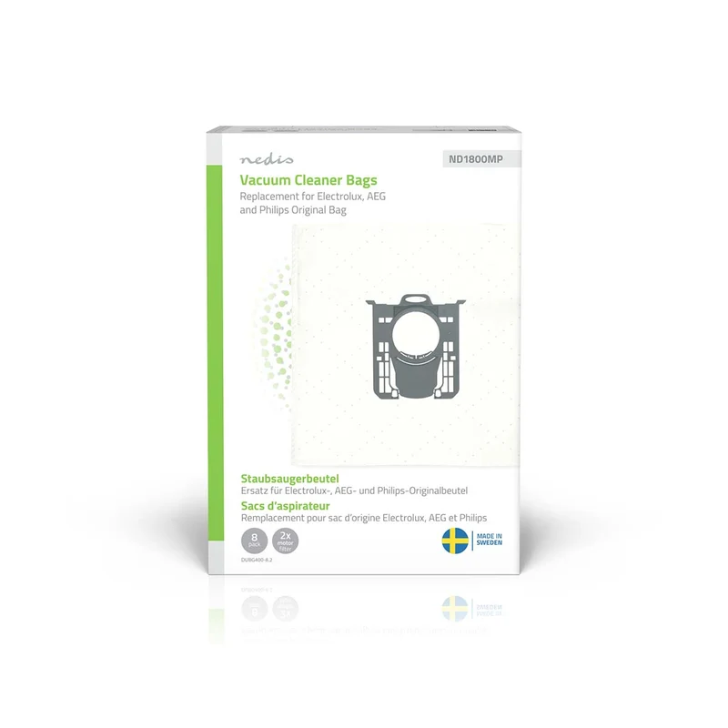 Stofzuigerzak 8 Stuks - Synthetisch - Meest verkocht voor: Replacement for Electrolux, AEG and Philips Original Bag