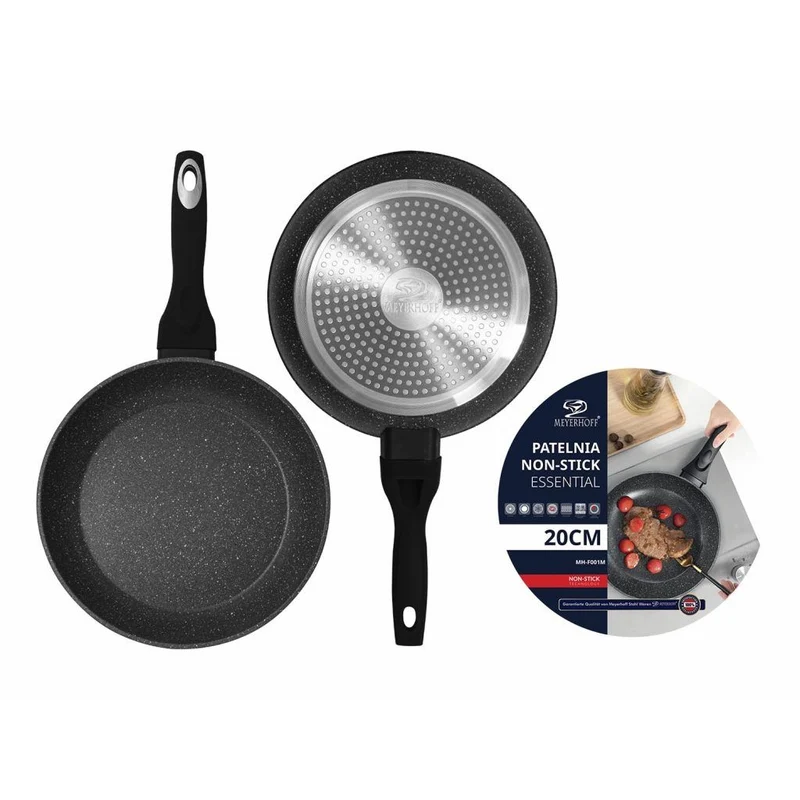 Essential Koekenpan 20 cm – Antiaanbaklaag – Geschikt voor Inductie & Gas