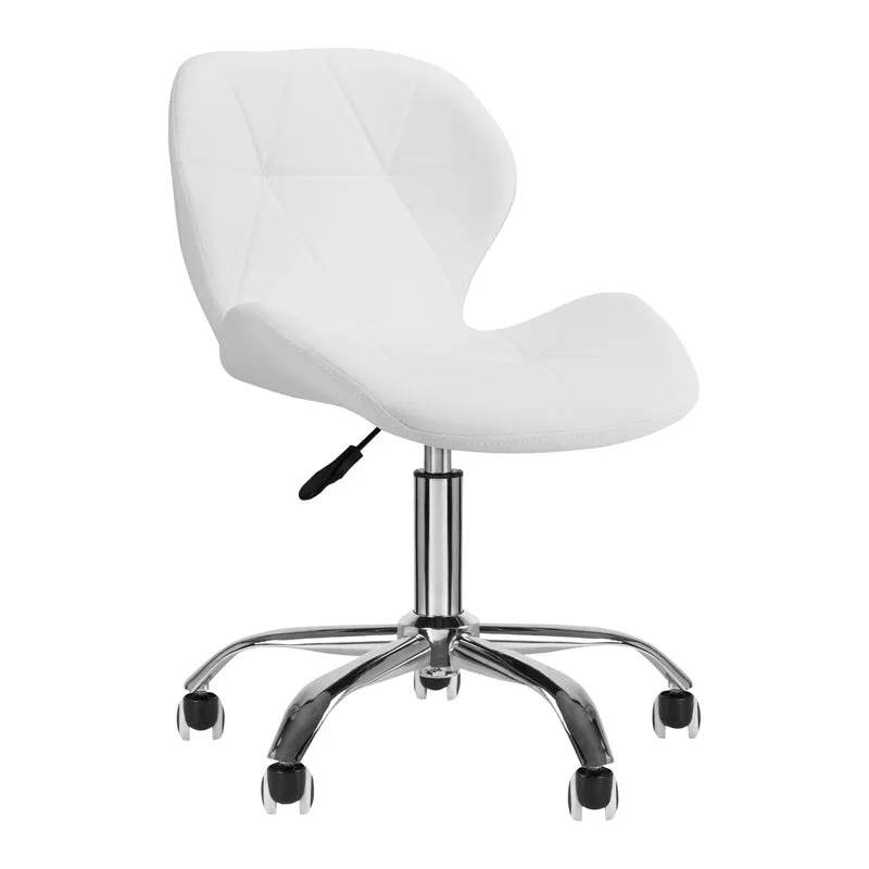 ACTIVESHOP Cosmetische Kruk QS06 Wit Professionele Make Up Stoel