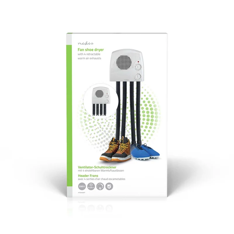 Schoenendroger 350W - 45 °C - Oververhittingsbeveiliging