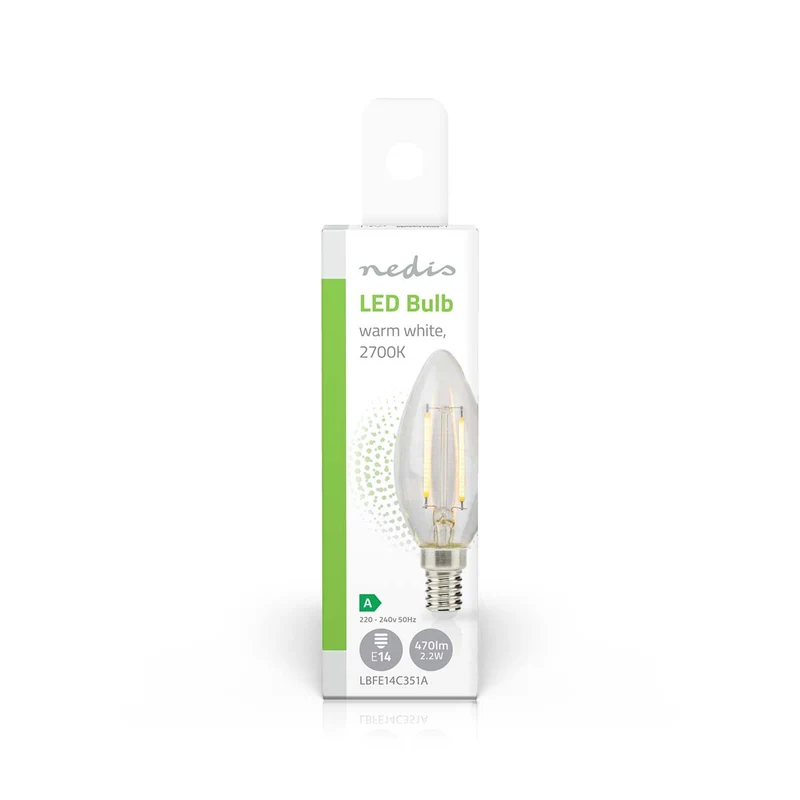 LED-Filamentlamp E14 Kaars - 2.2W - 470 lm