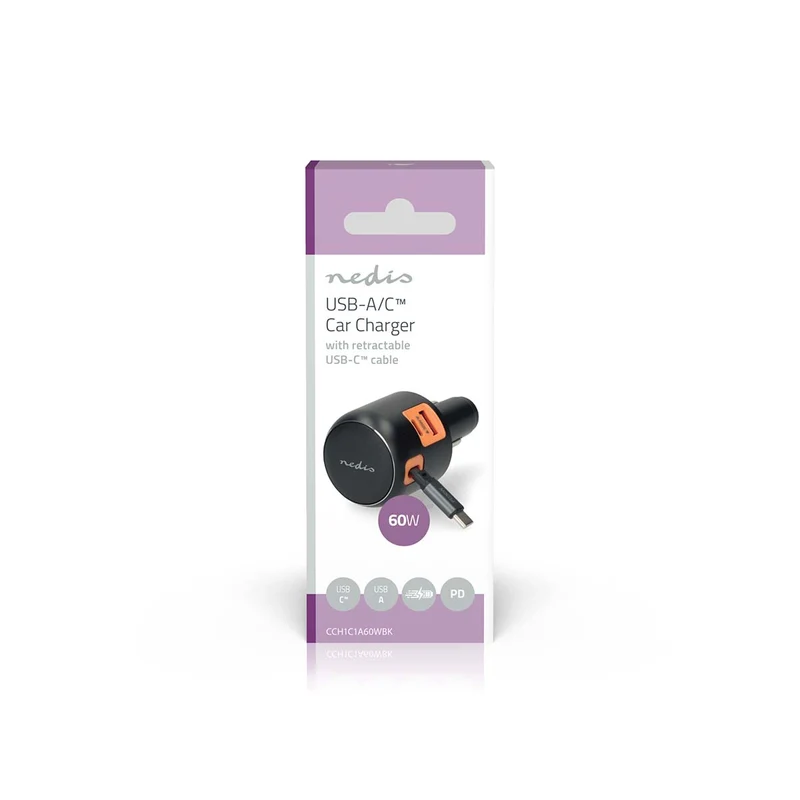 Autolader 60W - 2.4 / 3.0A - Outputs: 3