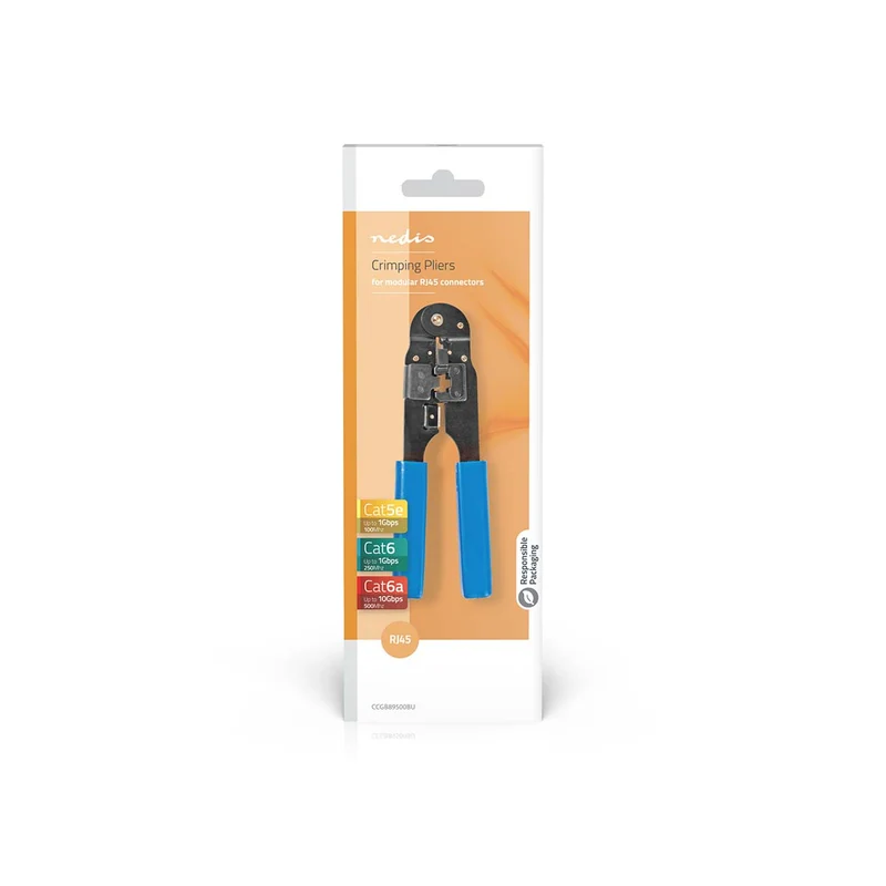 Krimptang CAT5e / CAT6 / CAT6a - Snijden / Strippen / Tang - ABS / Staal