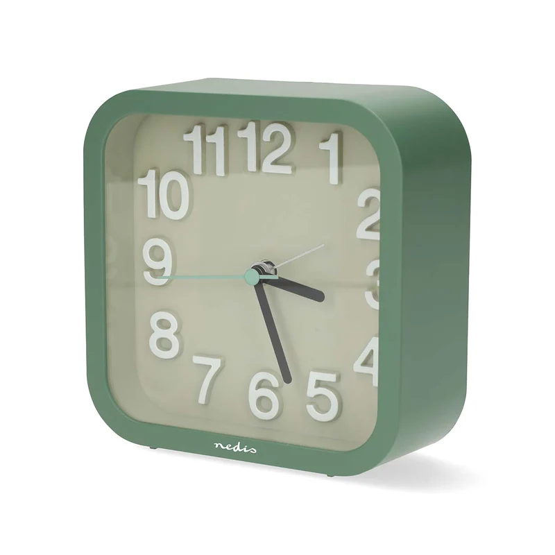 Analoge Tafelklok Snoozefunctie - Stil uurwerk - Groen