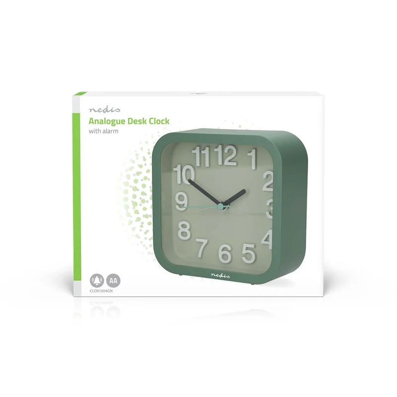 Analoge Tafelklok Snoozefunctie - Stil uurwerk - Groen