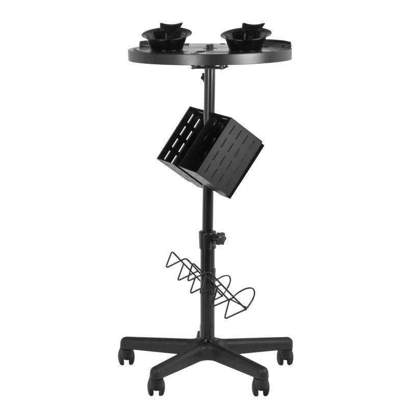 Gabbiano 188 Timer Kappersassistent – Zwart – Verrijdbare Trolley – Met Timer – Opbergvakken Salon