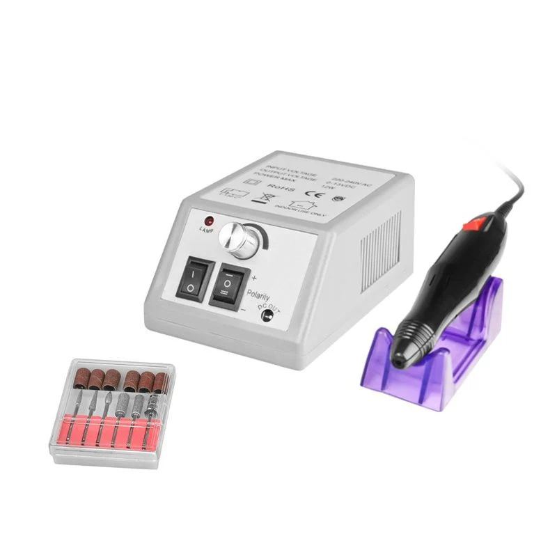 Nagelfrees Machine 20.000 RPM – Elektrische Nail Drill – Grijs – Links/Rechts – Met Bits Set – Manicure