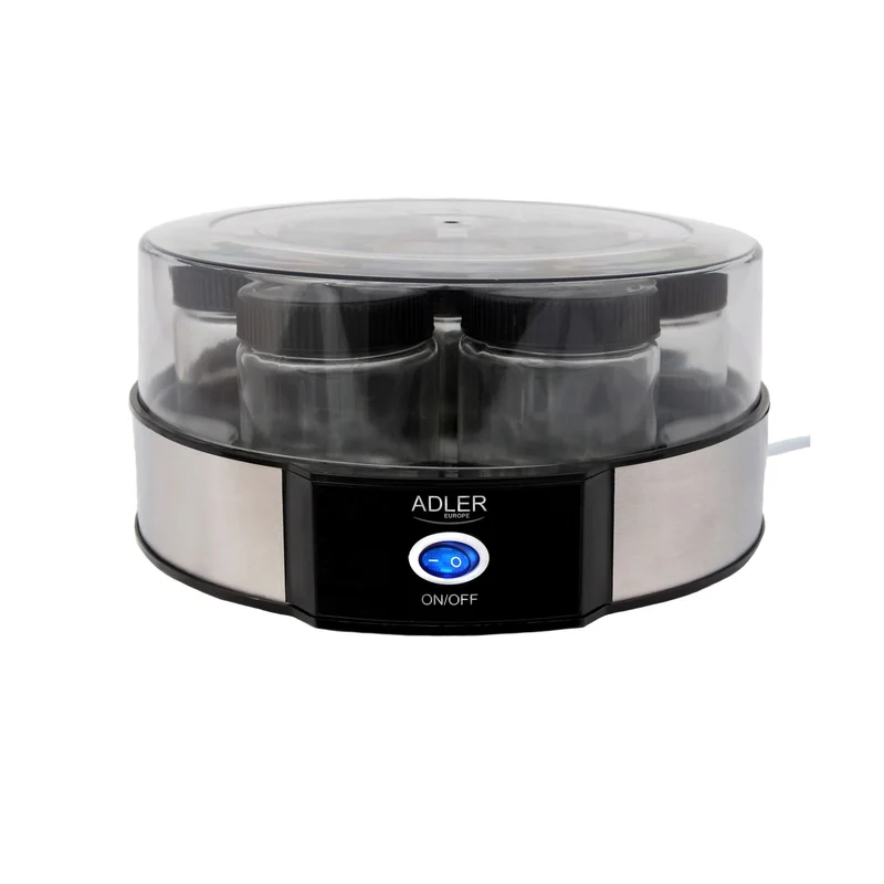 Adler AD 4476 Yoghurtmaker – Yoghurtmachine met 7 Glazen Potjes van 200 ml – 1,4 Liter