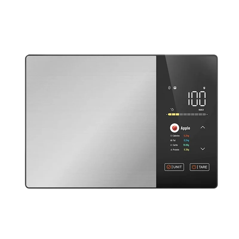 Digitale Keukenweegschaal met Voedingswaarde Display App Connectiviteit 5kg Nauwkeurig Gewicht Tracking | Sansoti