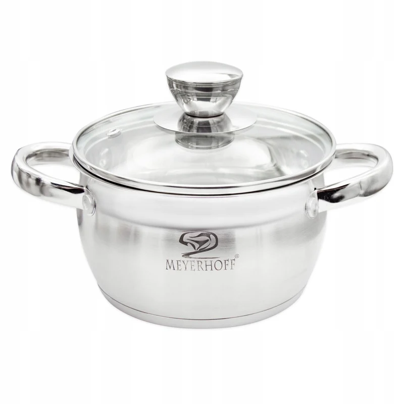 Kookpan 2,5 Liter RVS met Deksel – 18 cm Inductie Pan – Maatverdeling – Alle Warmtebronnen