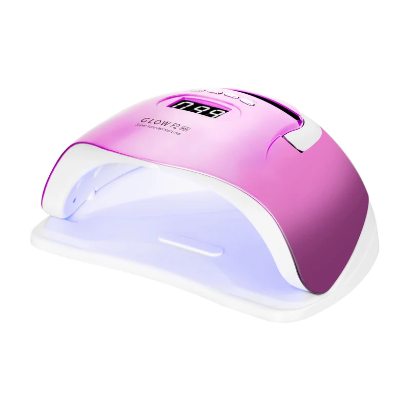 UV LED Nagellamp 220W Professioneel – Glow F2 RC – Dual LED Technologie – Metallic Roze – Met Timer, Lage Warmtestand & Bewegingssensor – Voor Manicure & Pedicure