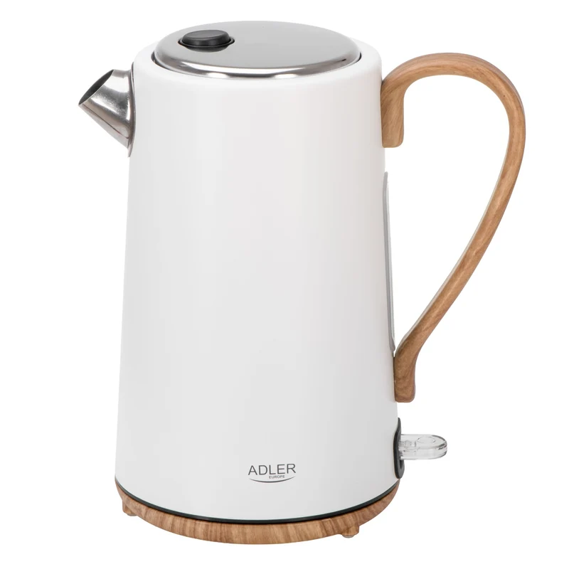 Adler AD 1352 Waterkoker 1,7 Liter 2200W – RVS – STRIX Beveiliging – Wit