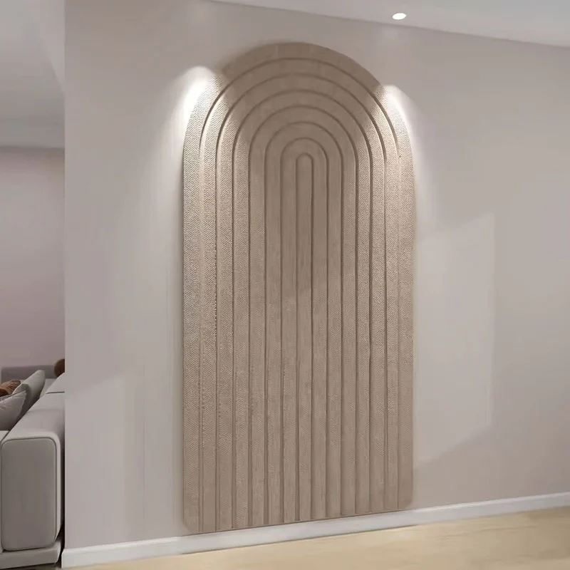 Gebogen Vilten Prikbord Wandorganizer 60x120 cm Modern Memobord Kantoordecoratie Thuiswerkplek Opbergsysteem | Sansoti