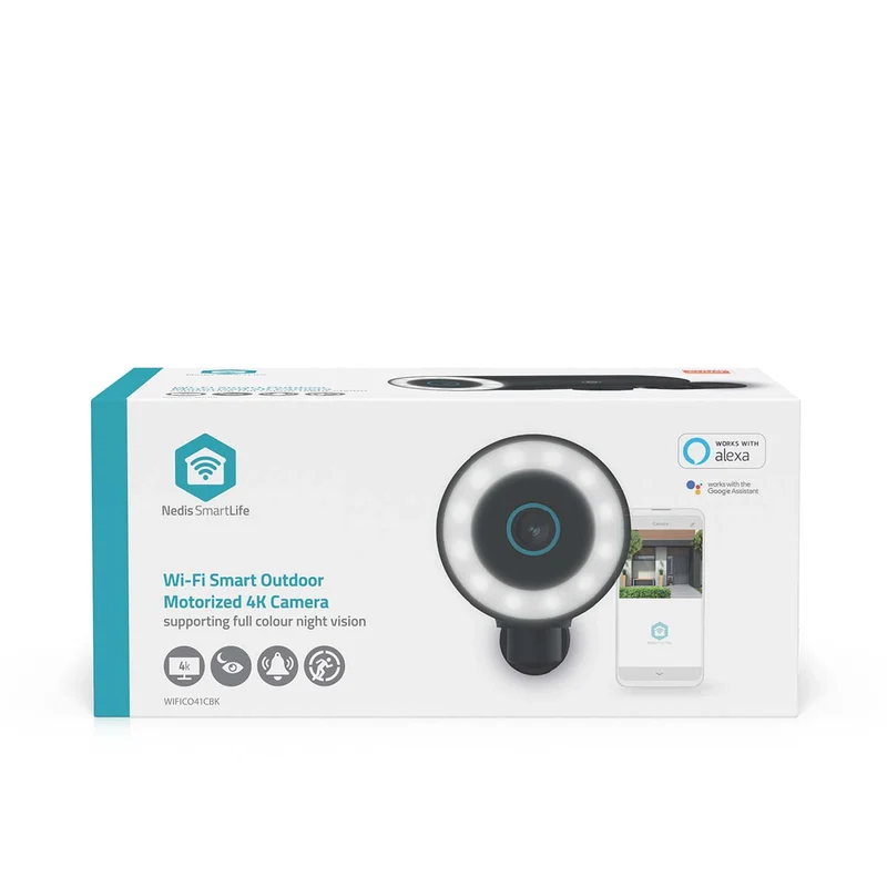 SmartLife Camera voor Buiten Spotlight - 4K / 3840x2160 - IP65