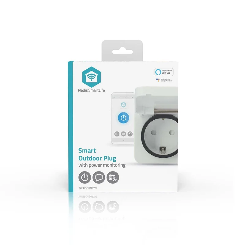 SmartLife Slimme Stekker Wi-Fi - IP44 - Energiemeter