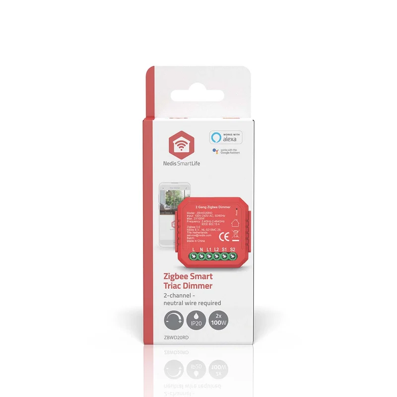 SmartLife inbouwmodule Zigbee 3.0 - Dubbele Triac Dimmer - 2 x 100W