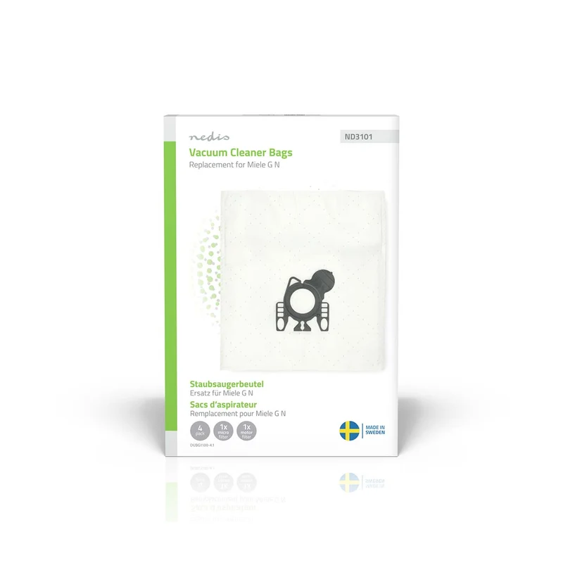 Stofzuigerzak 4 Stuks - Synthetisch - Meest verkocht voor: Miele GN