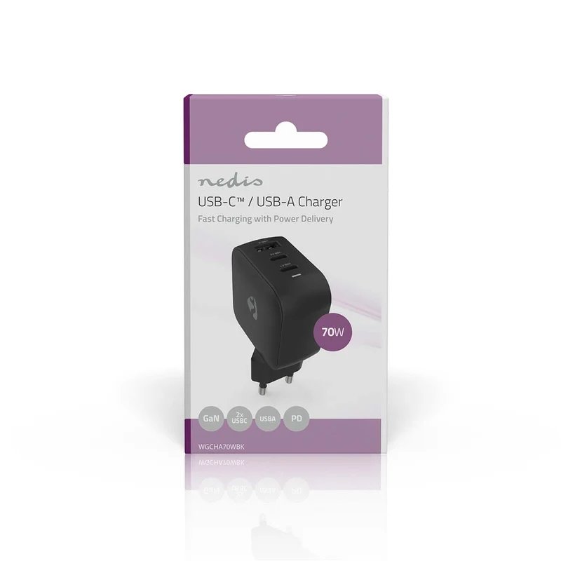 Oplader 70W - GaN - PD3.0