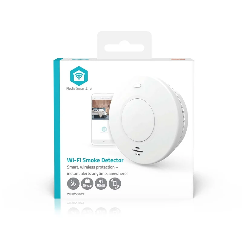 SmartLife Rookmelder Wi-Fi - Batterij Gevoed - Levenscyclus sensor: 10 Jaar
