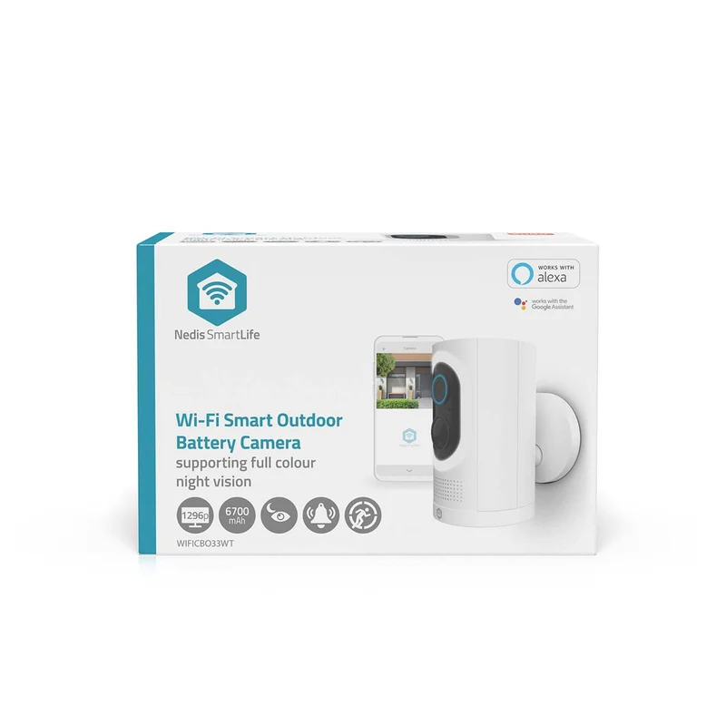 SmartLife Camera voor Buiten Spotlight - 3MP Full HD 1296p - IP65