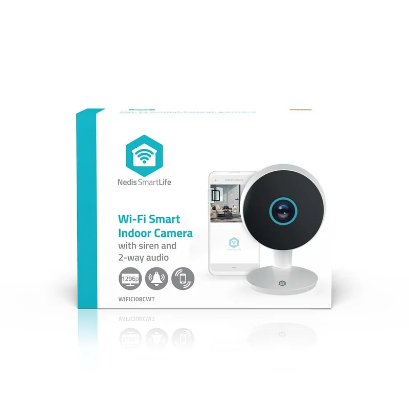 SmartLife Camera voor Binnen 3MP Full HD 1296p - Cloud Opslag (optioneel) / microSD (niet inbegrepen) / Onvif - Nachtzicht