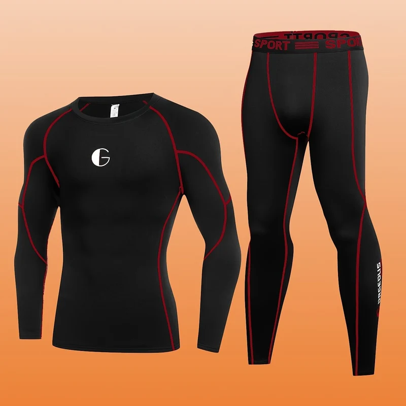 Thermisch Ondergoed Set Heren Fleece Baselayer Warm Wintersport Skikleding Actief Outdoor Functioneel | Sansoti