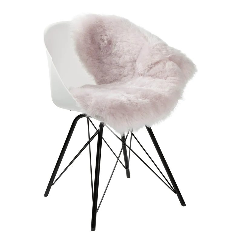 Dyreskinn Schapenvacht IJslands - Roze kort - 100 x 65cm