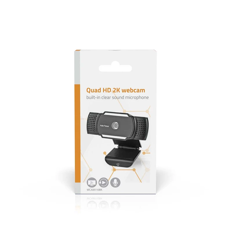 Webcam 2K@30fps - Automatische Scherpstelling - Ingebouwde Microfoon