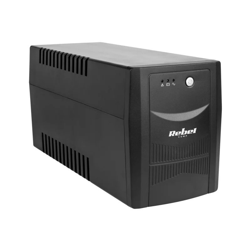 UPS Noodstroomvoorziening 2000VA / 1200W – Offline UPS – 4 Stopcontacten – AVR – Zwart