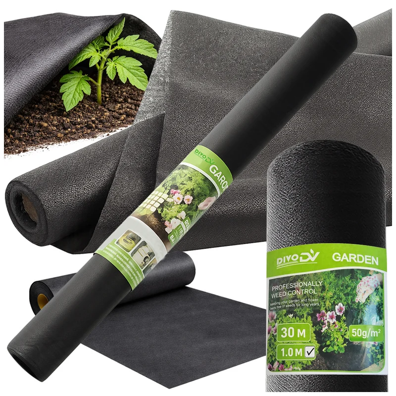 Antiworteldoek 1 x 30 Meter 50 g/m² – Onkruiddoek – Worteldoek – Gronddoek – Agrotextiel voor Tuin en Moestuin