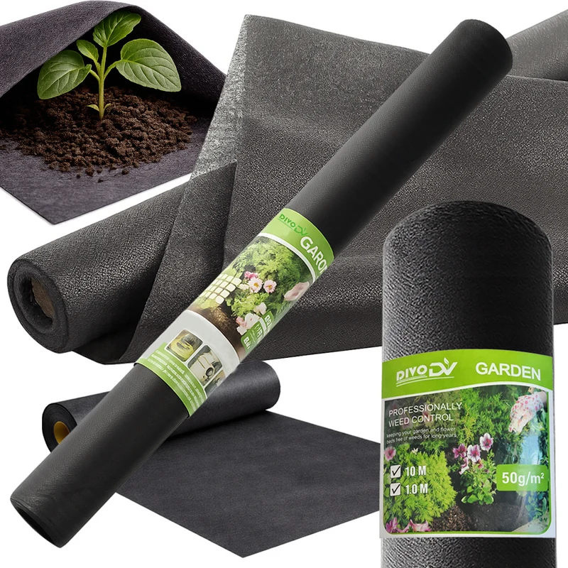 Antiworteldoek 1 x 10 Meter 50 g/m² – Onkruiddoek – Gronddoek – Agrotextiel – Worteldoek voor Tuin, Borders en Moestuin