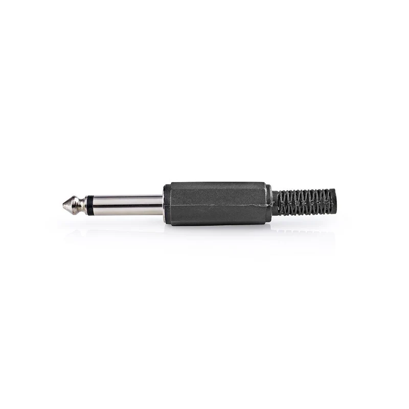 6,35 mm Audioconnector Recht - Male - Vernikkeld