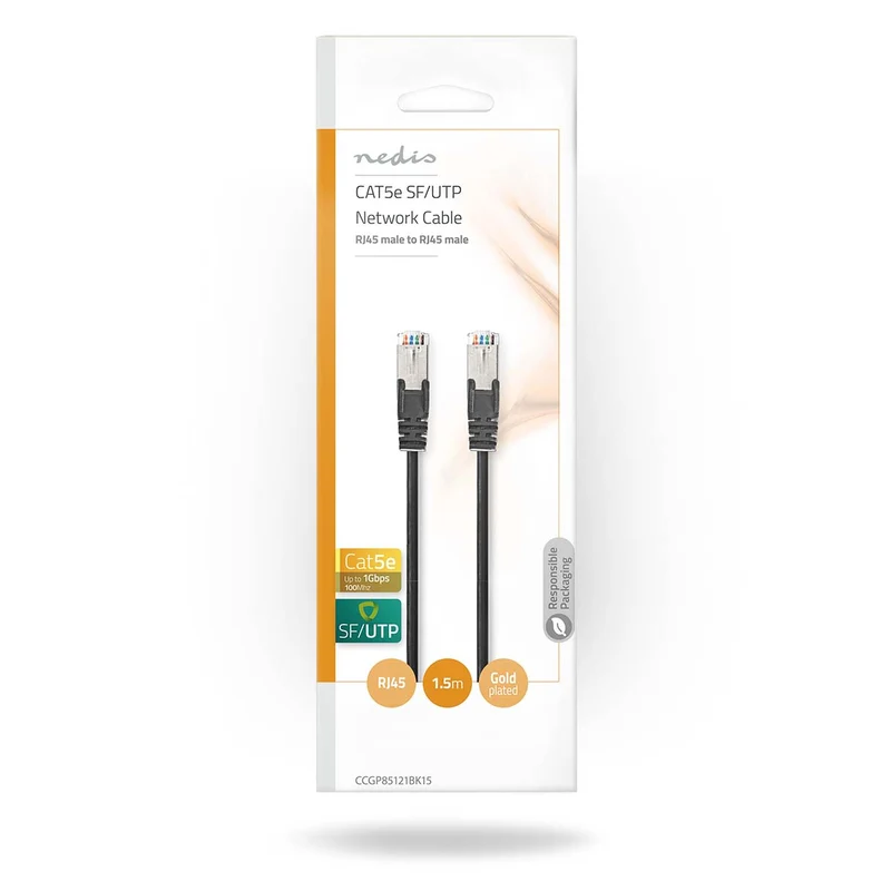 CAT5e Netwerkkabel SF/UTP - RJ45 Male - RJ45 Male