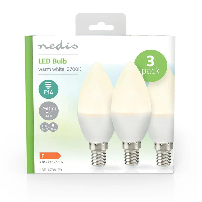 LED-Lamp E14 Kaars - 2.8W - 250 lm